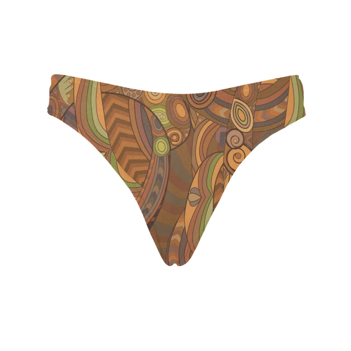 Maori Ornament Design Print Women's Thongs