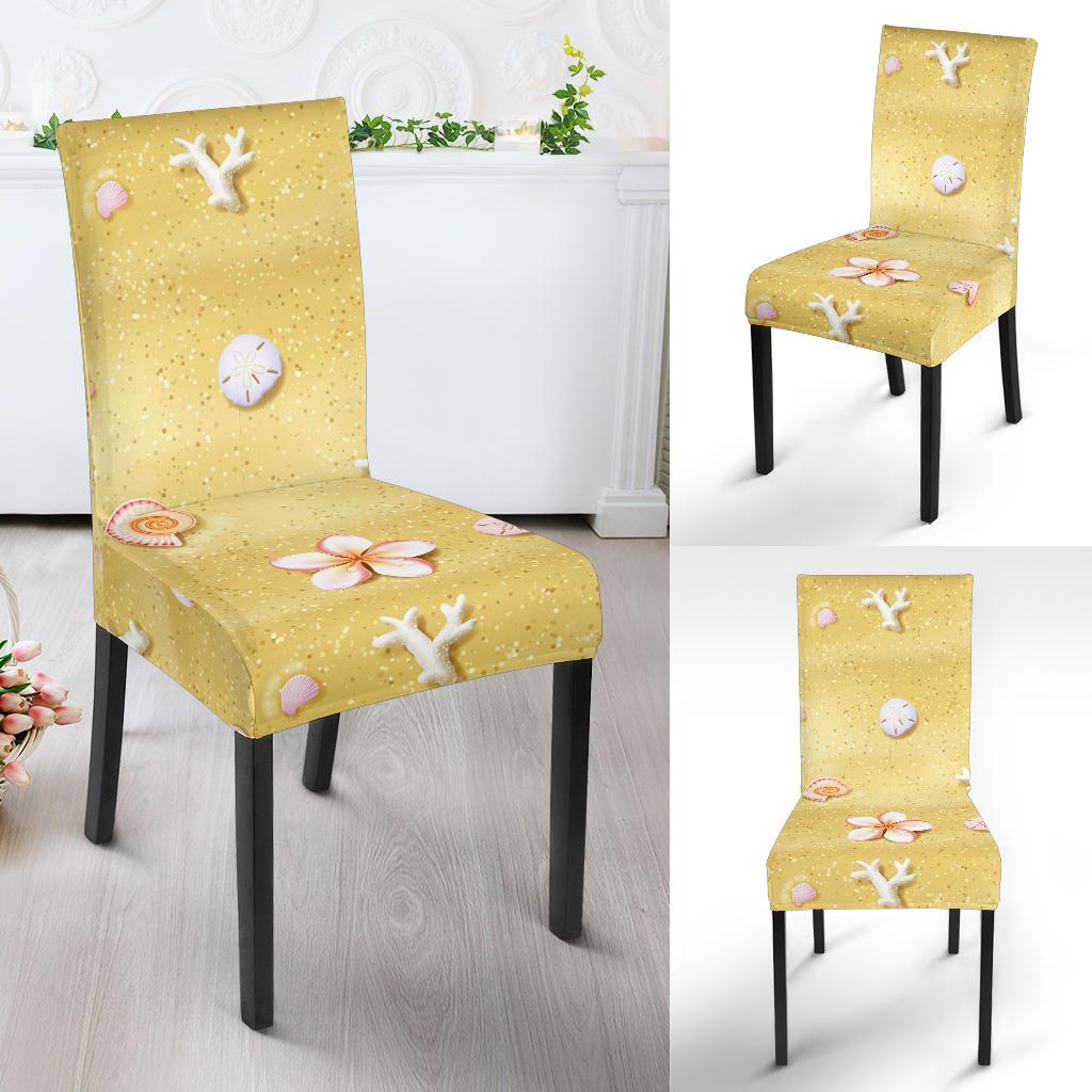 Beach Theme Print Dinning Chair Slipper-JTAMIGO.COM