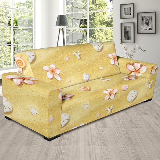 Beach Theme Print Sofa Slipcover-JTAMIGO.COM