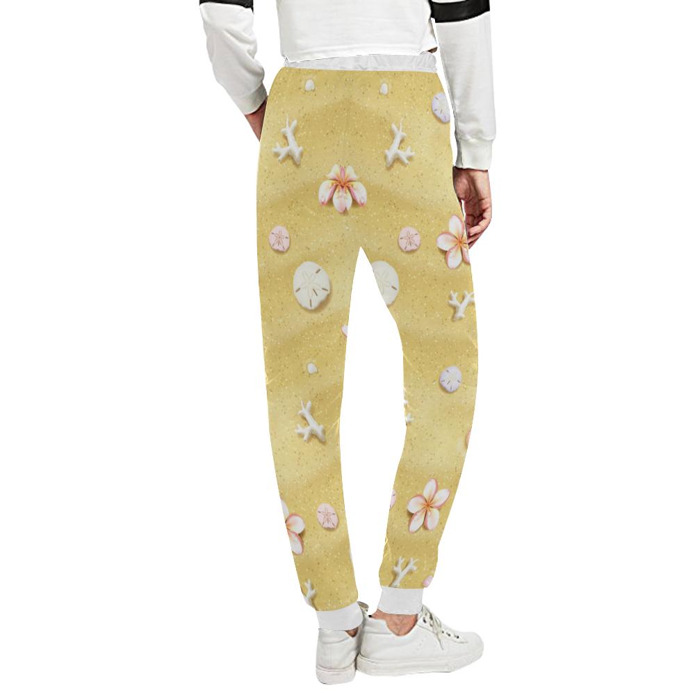 Beach Theme Print Unisex Casual Sweatpants (Model L11)-JTAMIGO.COM