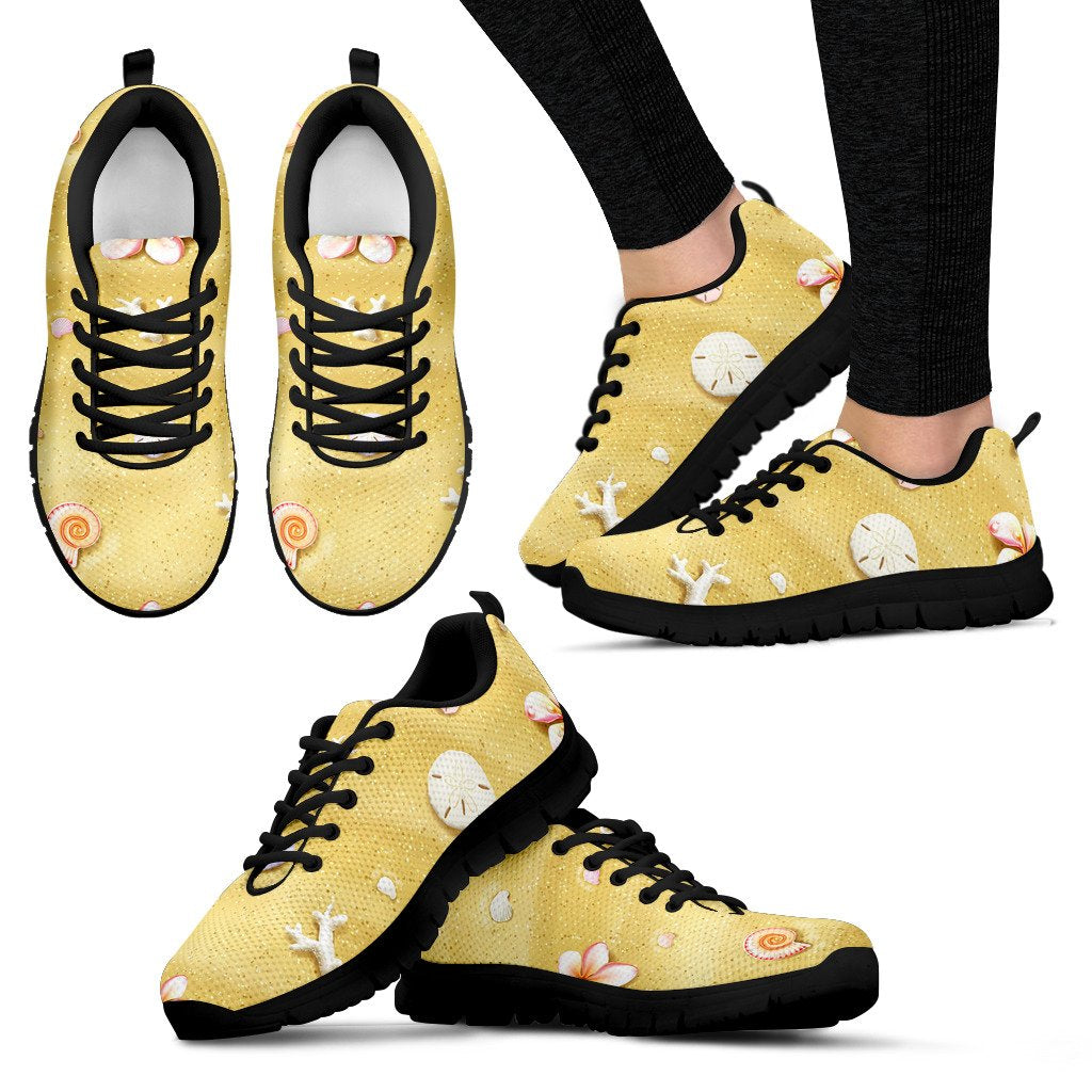 Beach Theme Print Women Sneakers Shoes