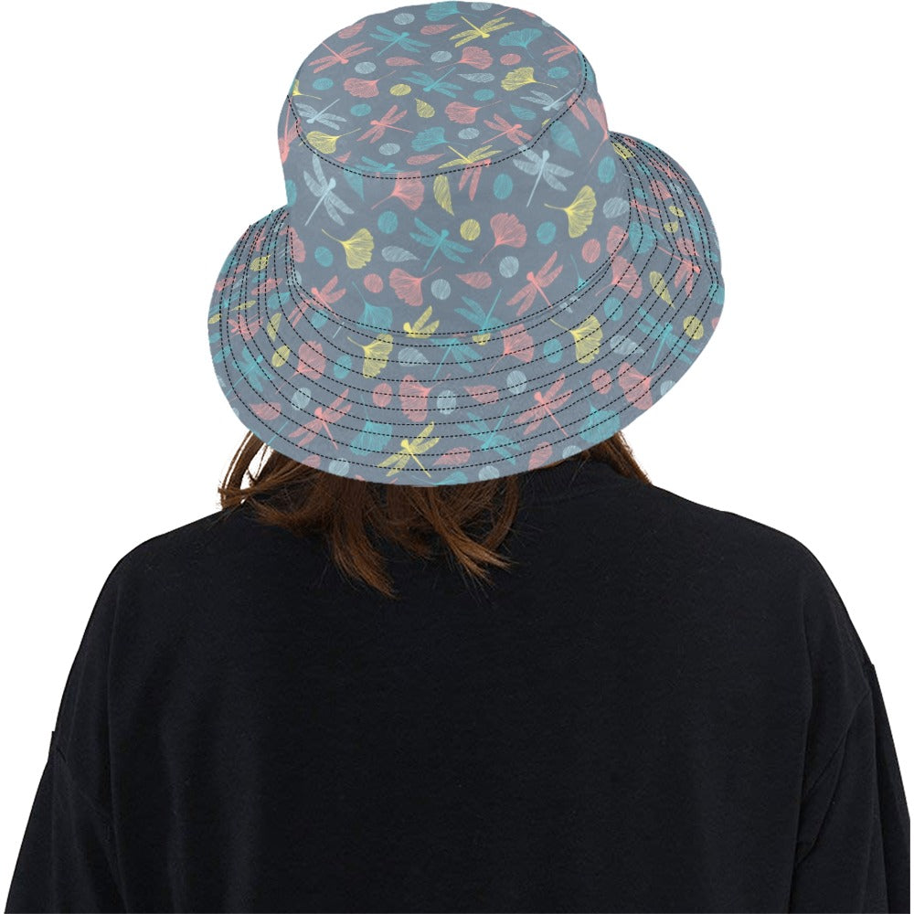 Dragonfly Print Design LKS403 Unisex Bucket Hat