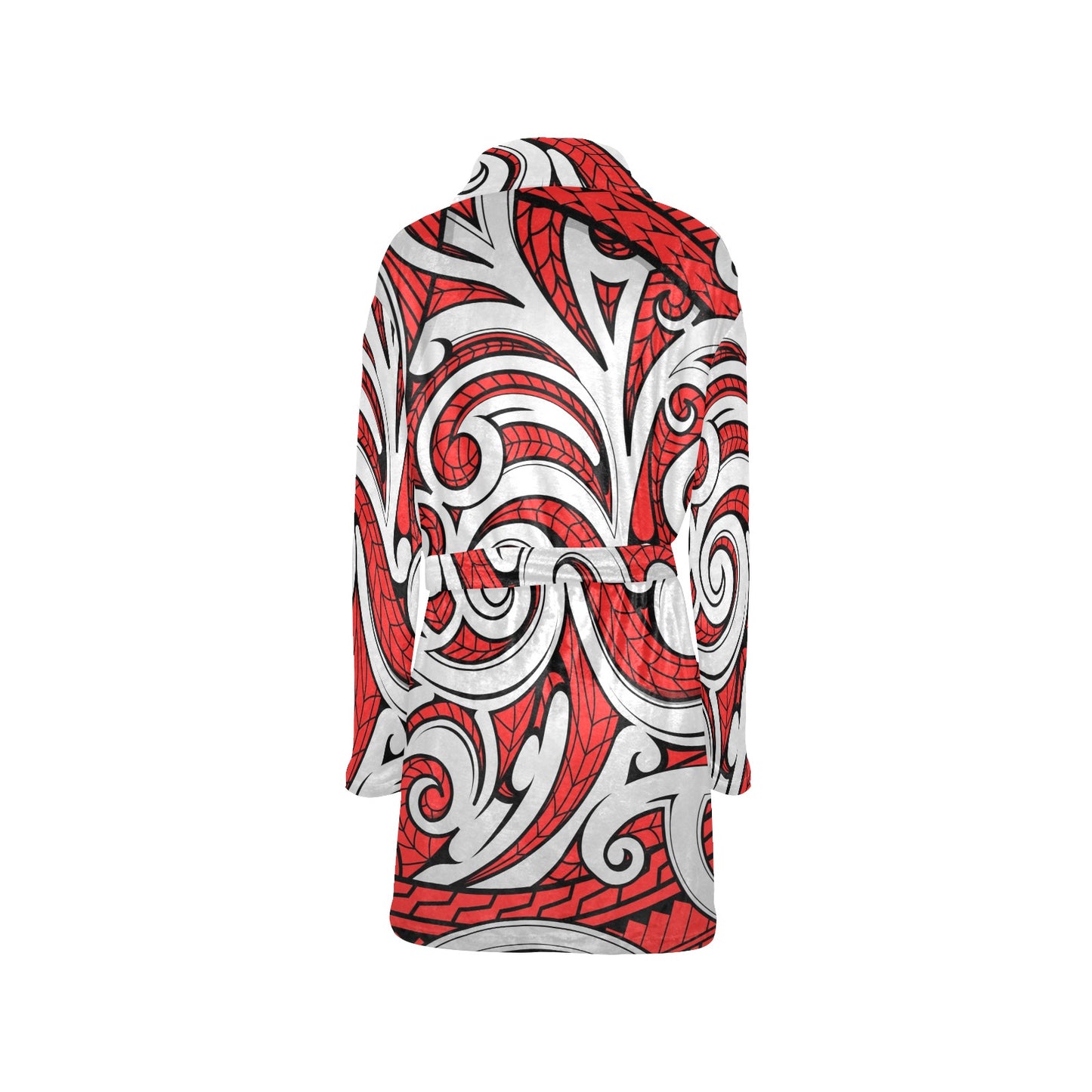 Maori Polynesian Themed Design Print Women's Fleece Robe