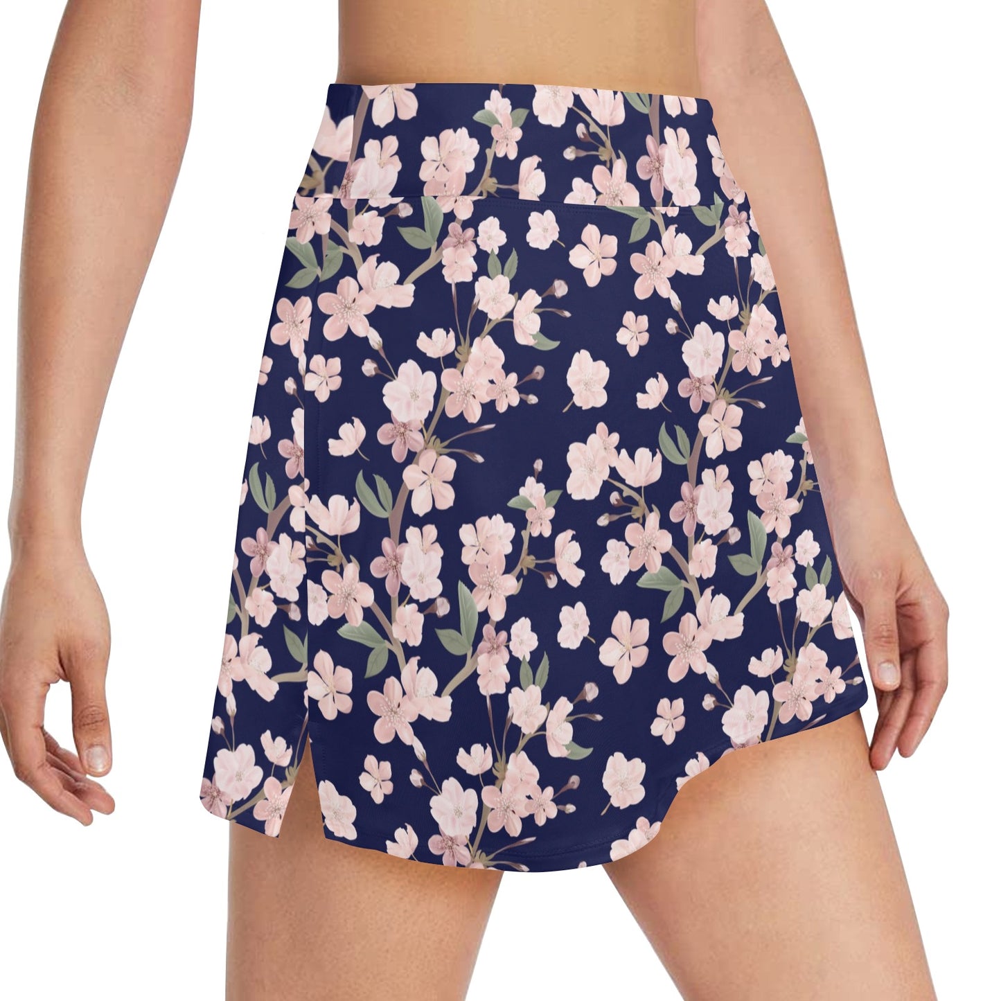 Sakura Print Design LKS301 Women's Golf Skirt with Pocket