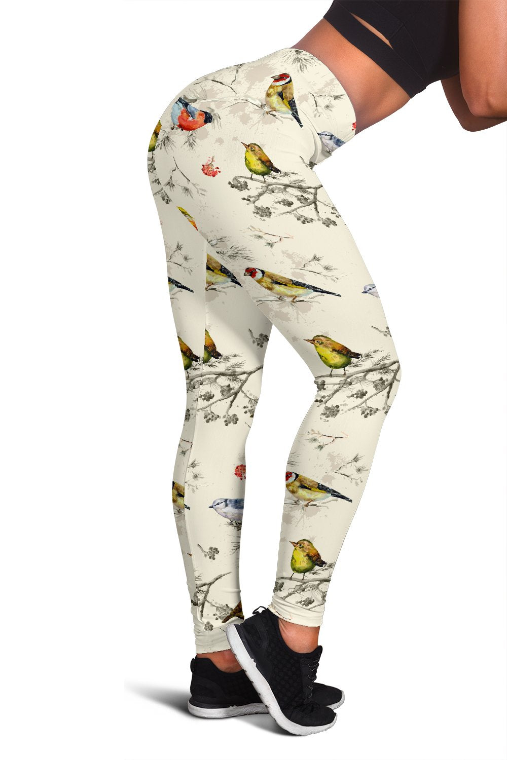 Bird Watercolor Design Pattern Women Leggings