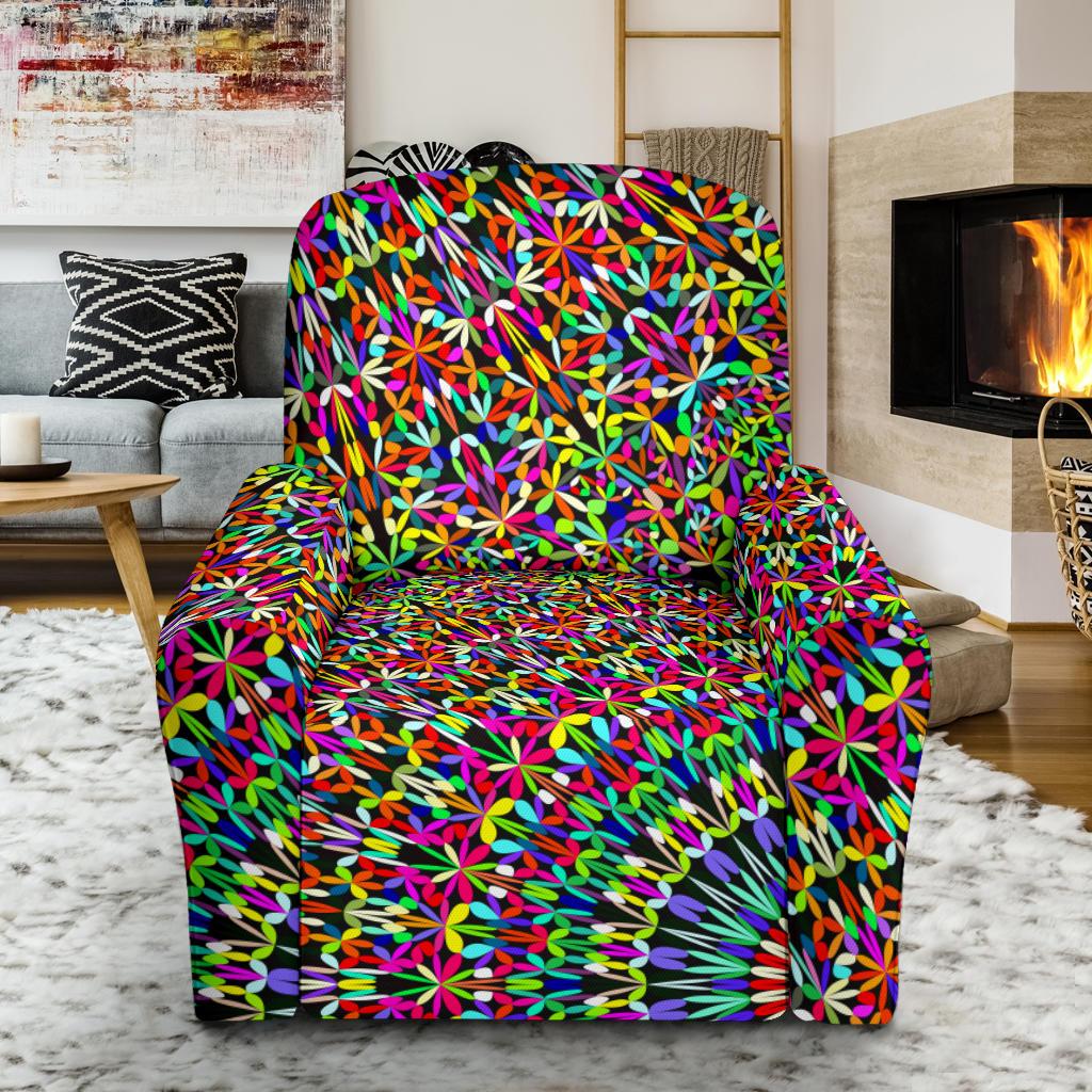 Bohemian Colorful Style Print Single Sofa Slipcover -JTAMIGO.COM