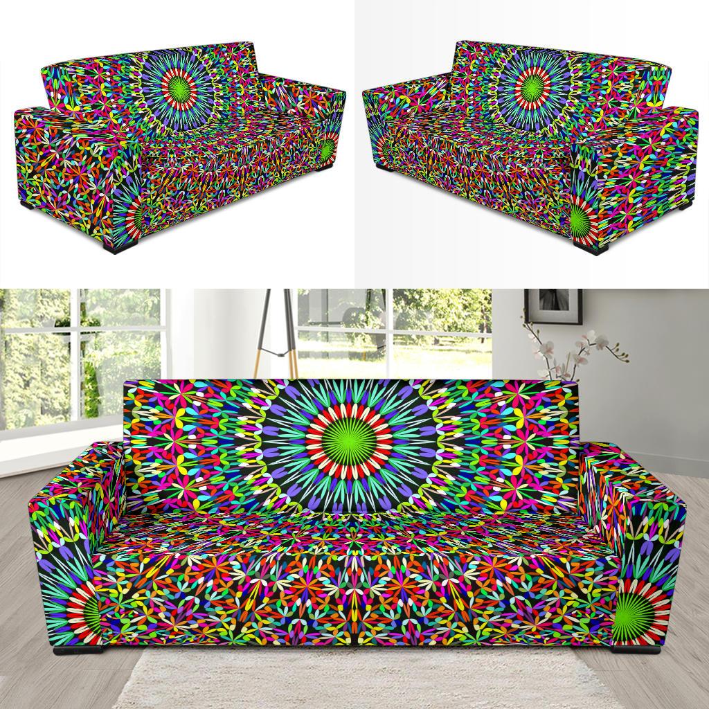 Bohemian Colorful Style Print Sofa Slipcover-JTAMIGO.COM