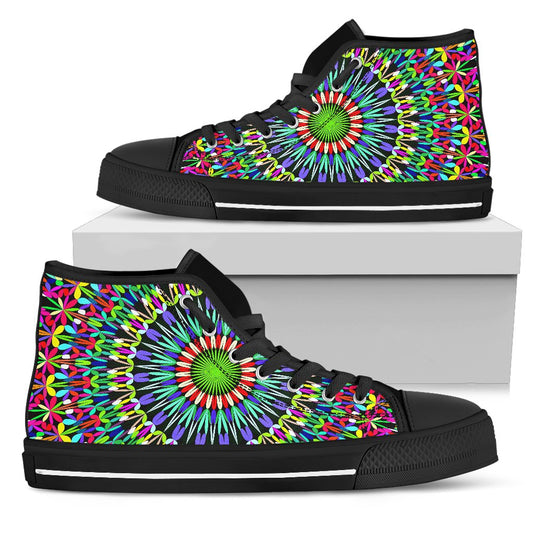 Bohemian Colorful Style Print Women High Top Shoes