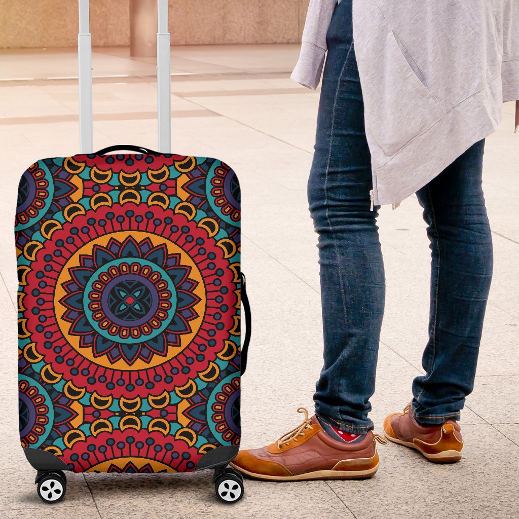 Bohemian Mandala Style Print Luggage Cover Protector
