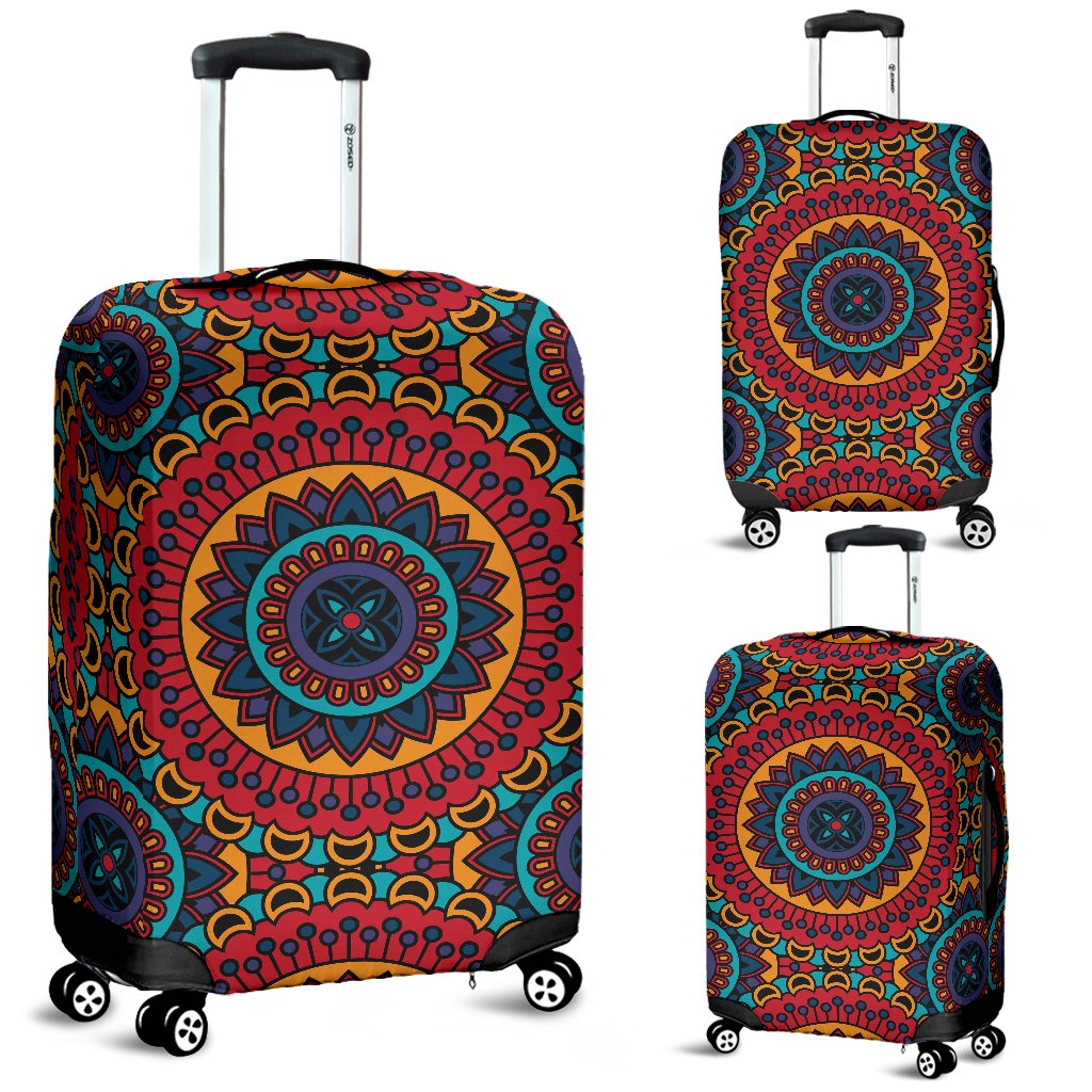 Bohemian Mandala Style Print Luggage Cover Protector