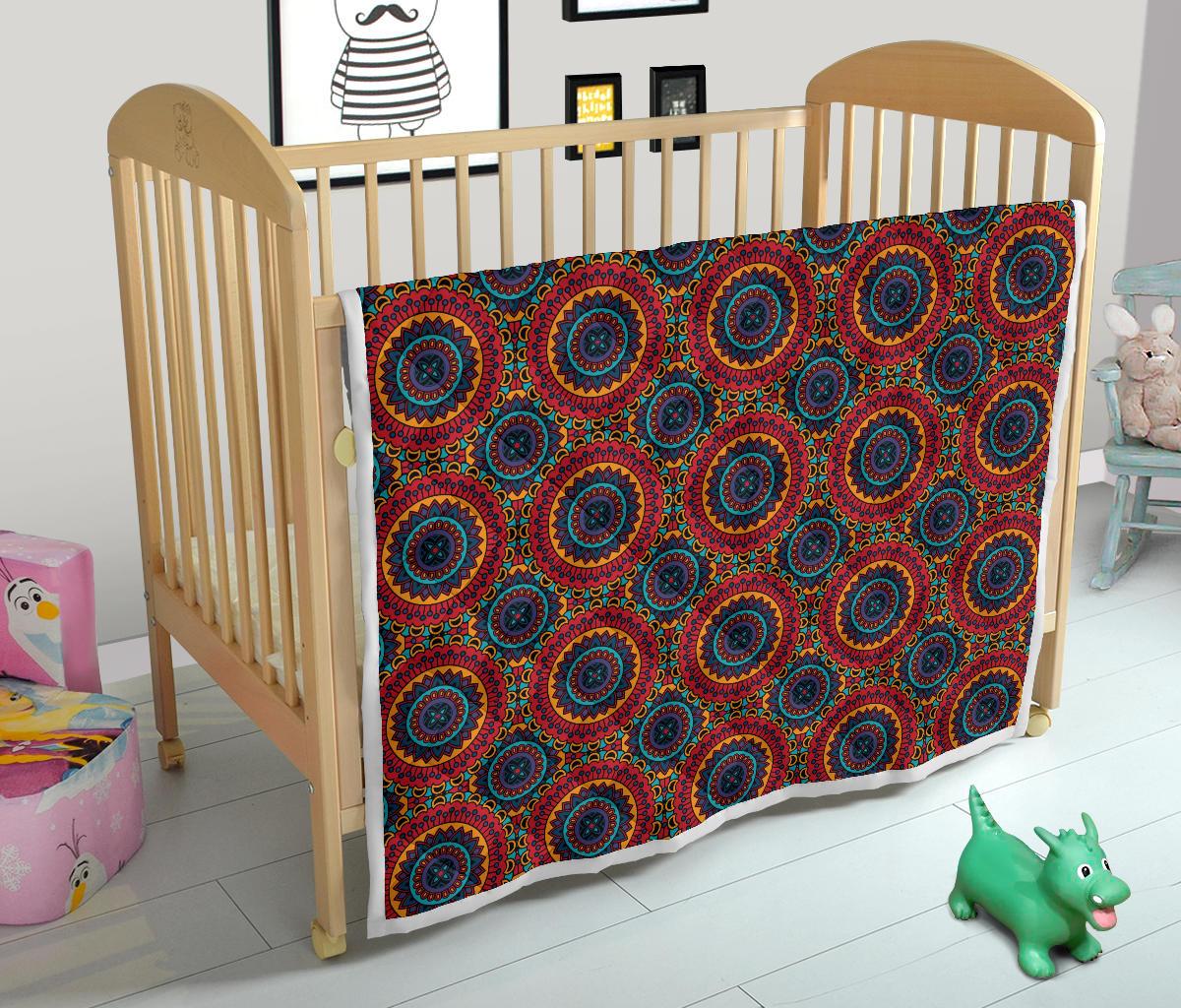 Bohemian Mandala Style Print Premium Quilt-JTAMIGO.COM