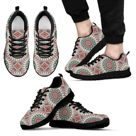 Bohemian Round Style Print Men Sneakers Shoes