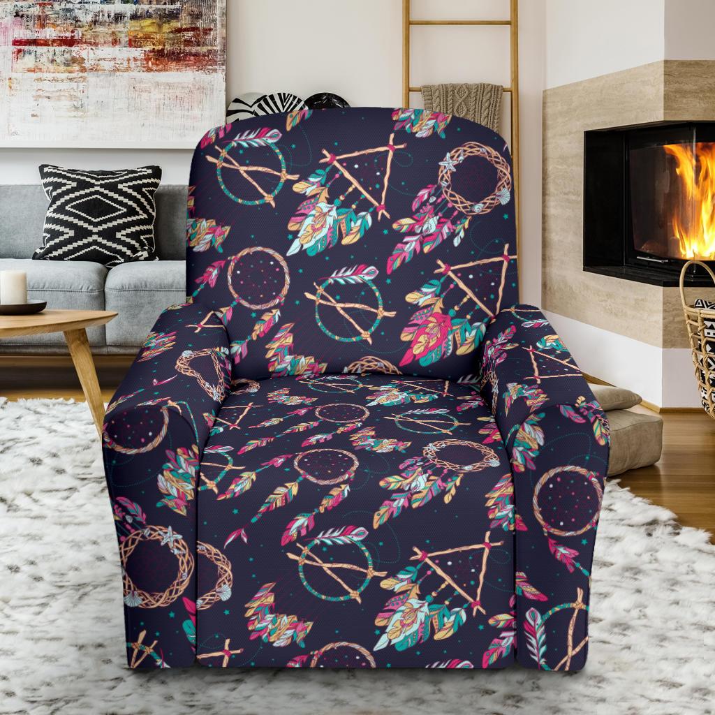 Boho Dream Catcher Colorful Single Sofa Slipcover -JTAMIGO.COM
