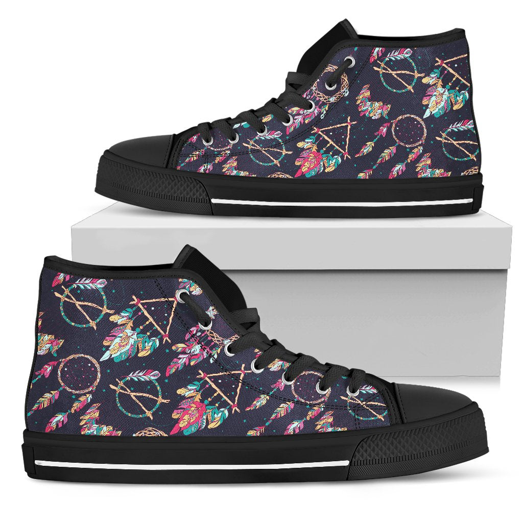 Boho Dream Catcher Colorful Women High Top Shoes