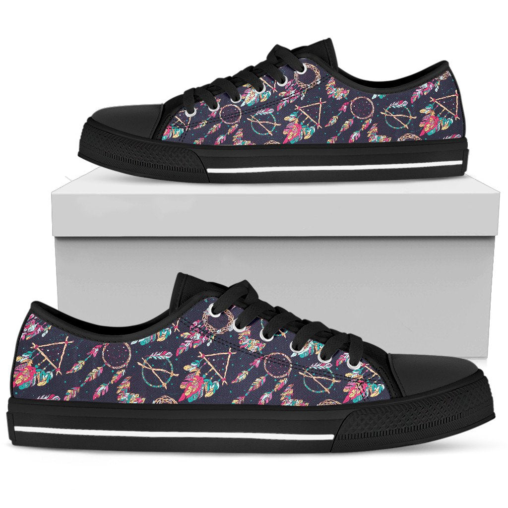 Boho Dream Catcher Colorful Women Low Top Shoes