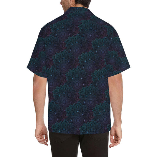 Boho Floral Mandala Men Aloha Hawaiian Shirt
