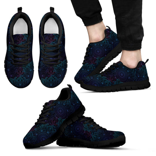 Boho Floral Mandala Men Sneakers Shoes