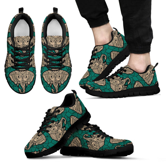 Boho Head Elephant Men Sneakers Shoes