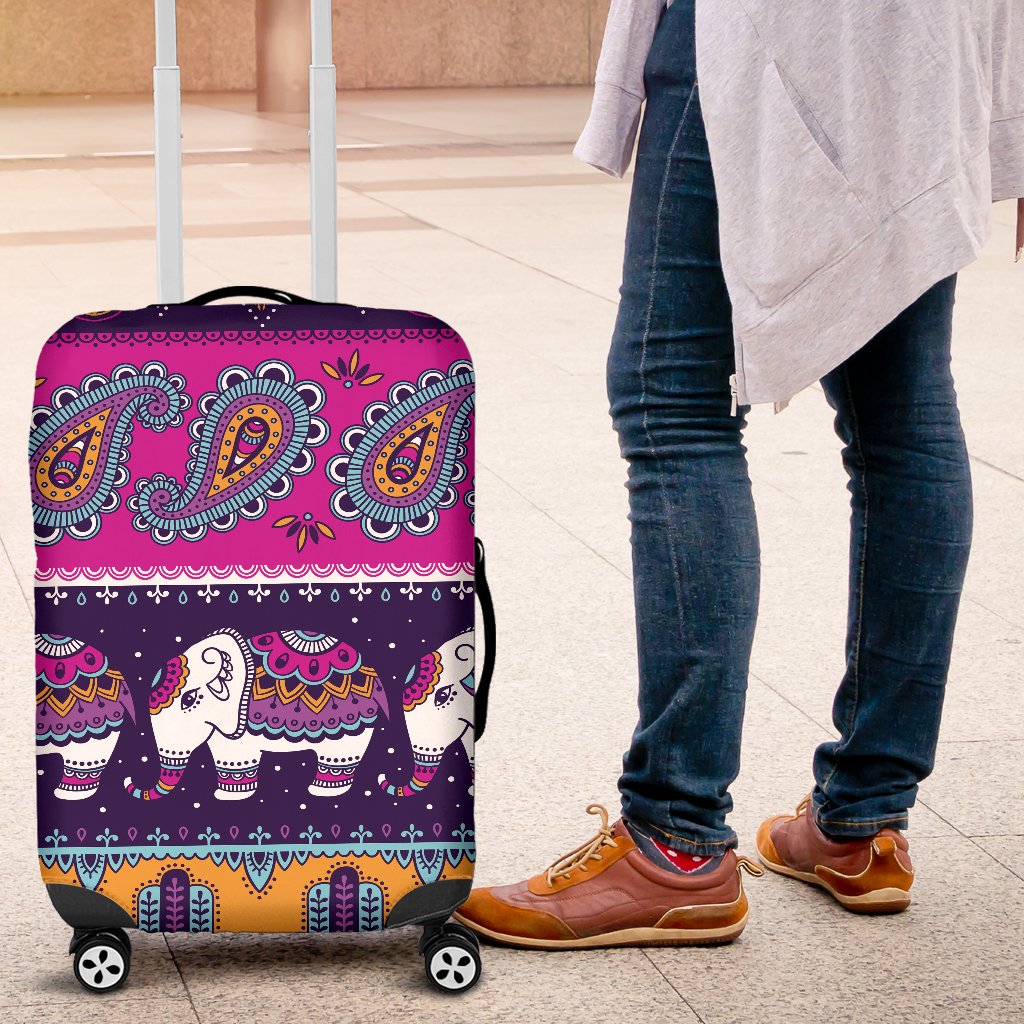 Boho Indian Style Pattern Luggage Cover Protector