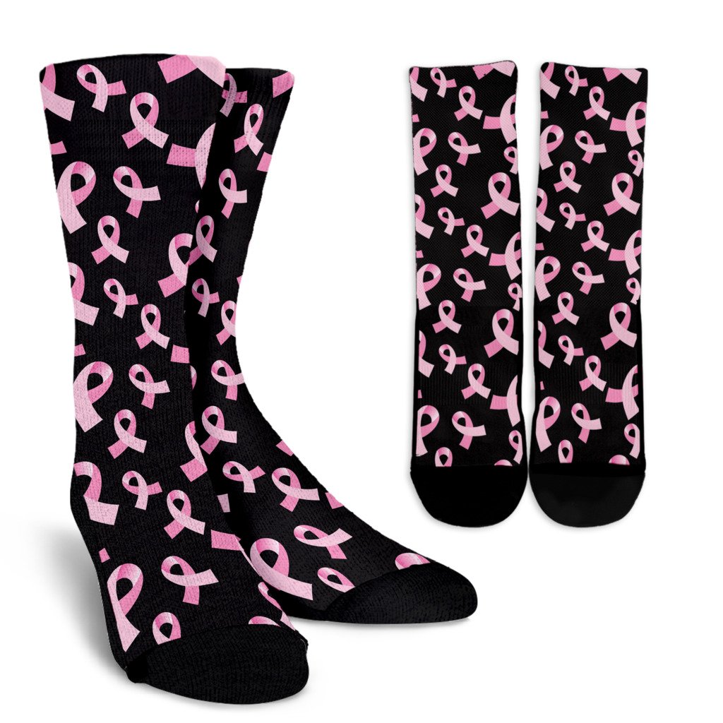 Breast Cancer Awareness Design Crew Socks
