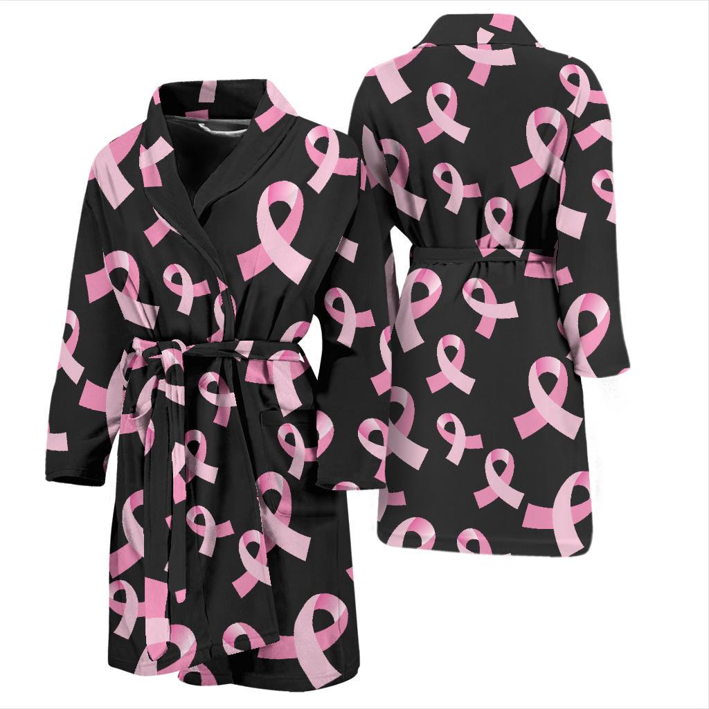 Breast Cancer Awareness Design Men Bath Robe-JTAMIGO.COM