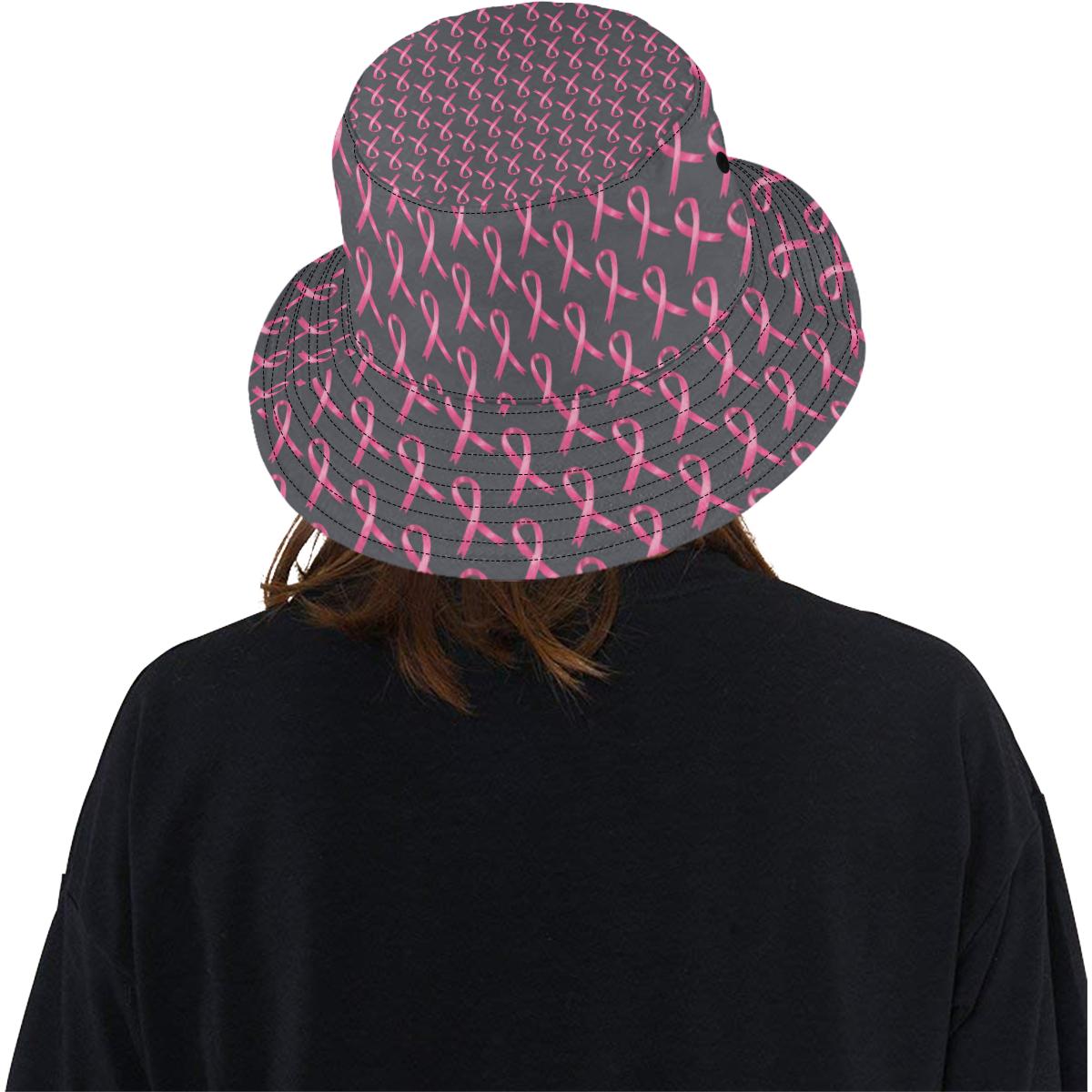 Breast Cancer Awareness Pattern Unisex Bucket Hat