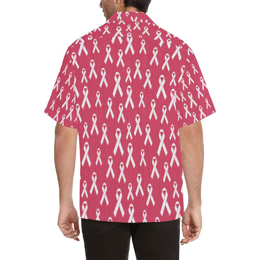 Breast Cancer Awareness Symbol Men Aloha Hawaiian Shirt