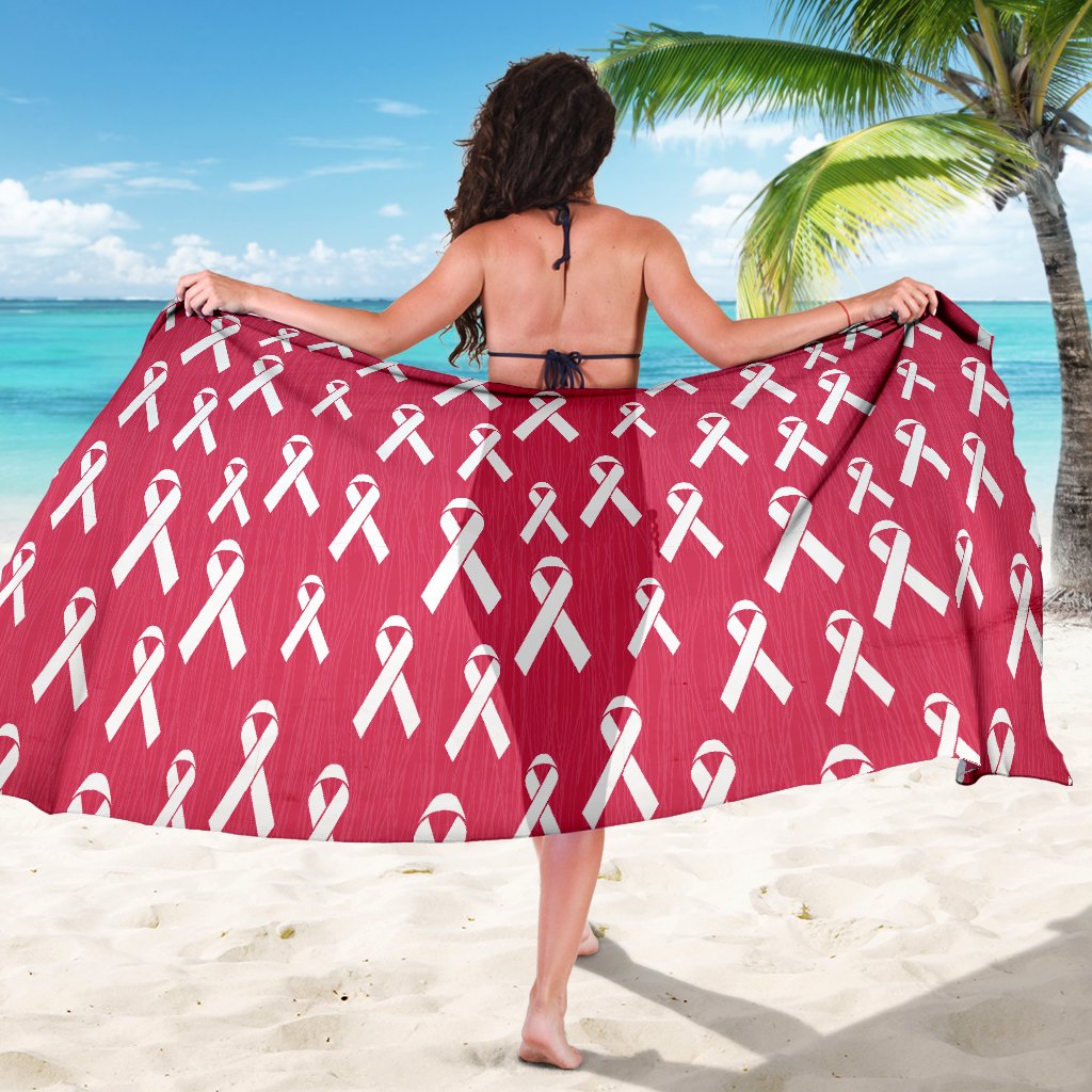 Breast Cancer Awareness Symbol Sarong Pareo Wrap