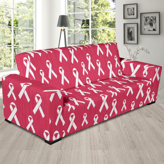 Breast Cancer Awareness Symbol Sofa Slipcover-JTAMIGO.COM