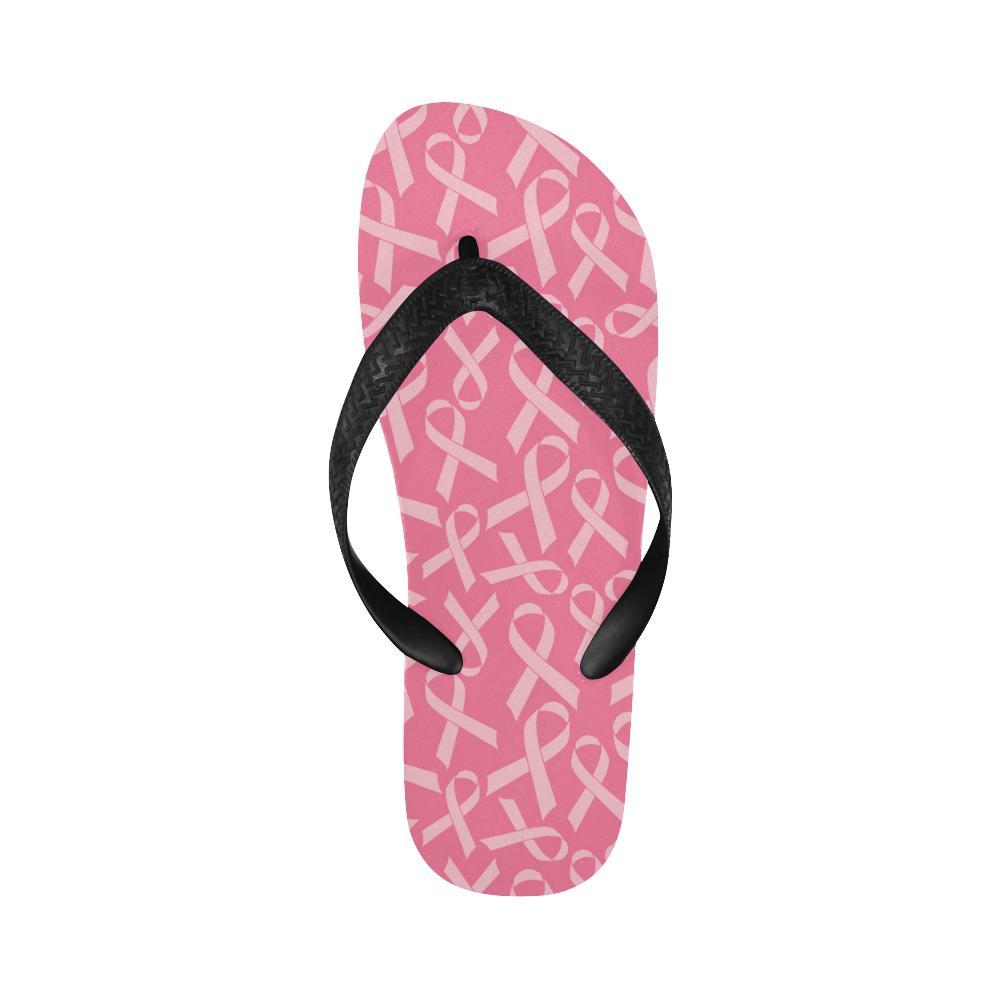 Breast Cancer Awareness Themed Flip Flops-JTAMIGO.COM