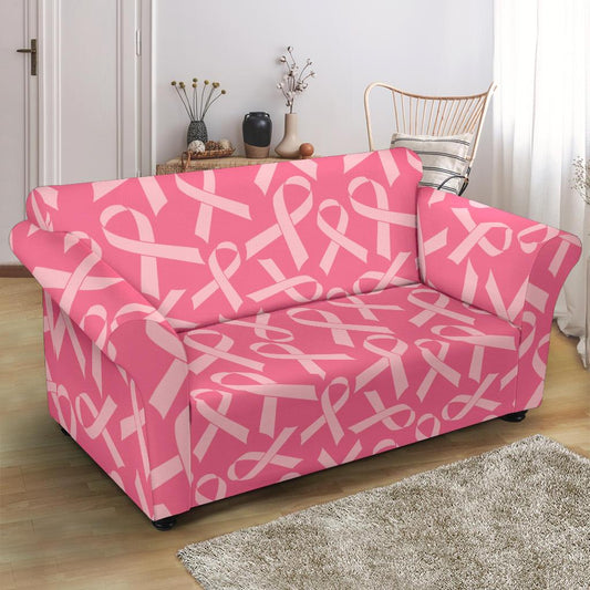 Breast Cancer Awareness Themed Loveseat Slipcover-JTAMIGO.COM