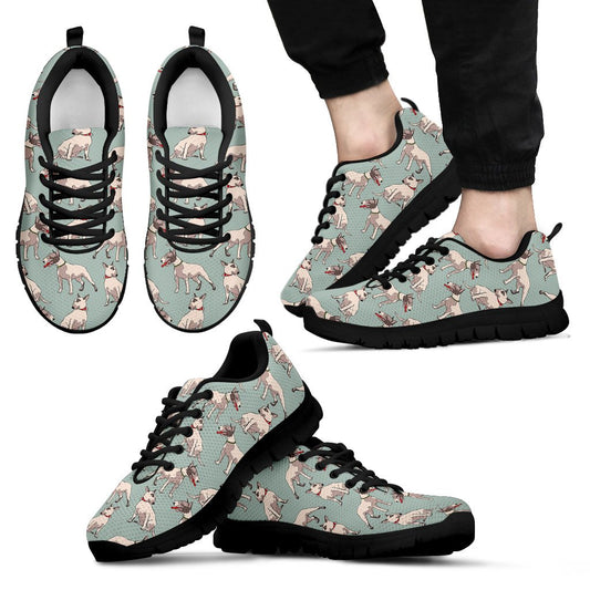 Bull Terrier Cute Print Pattern Men Sneakers Shoes