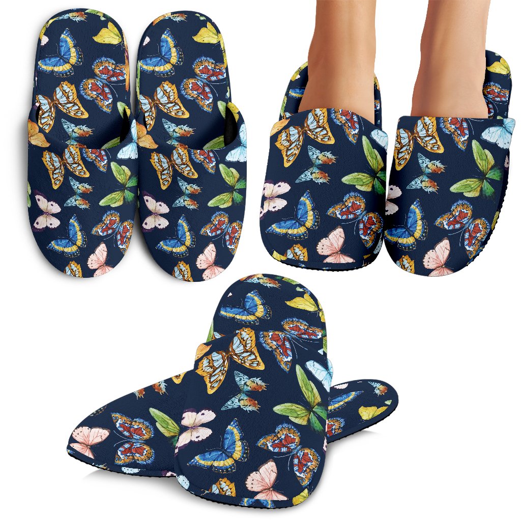 Butterfly Beautiful Print Pattern House Slippers