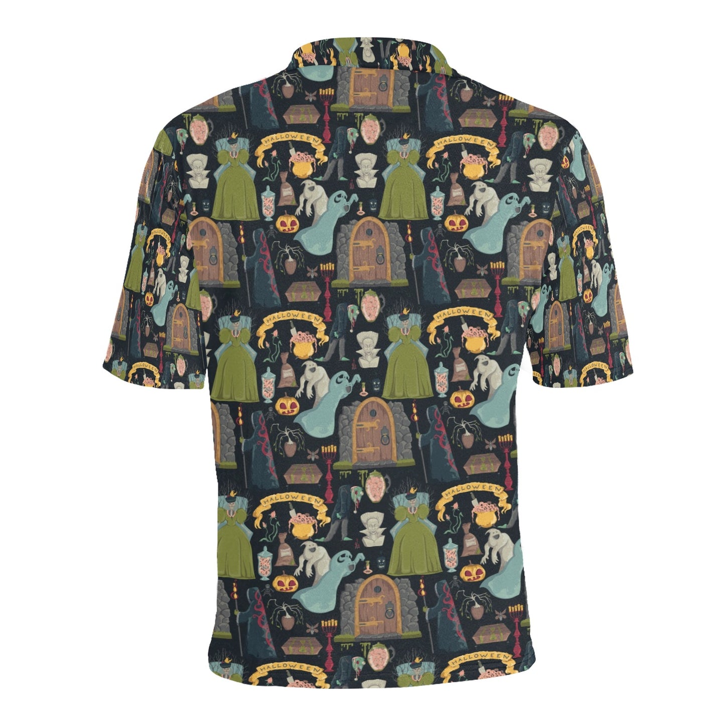 Creepy Halloween Print Design LKS304 Men Polo Shirt