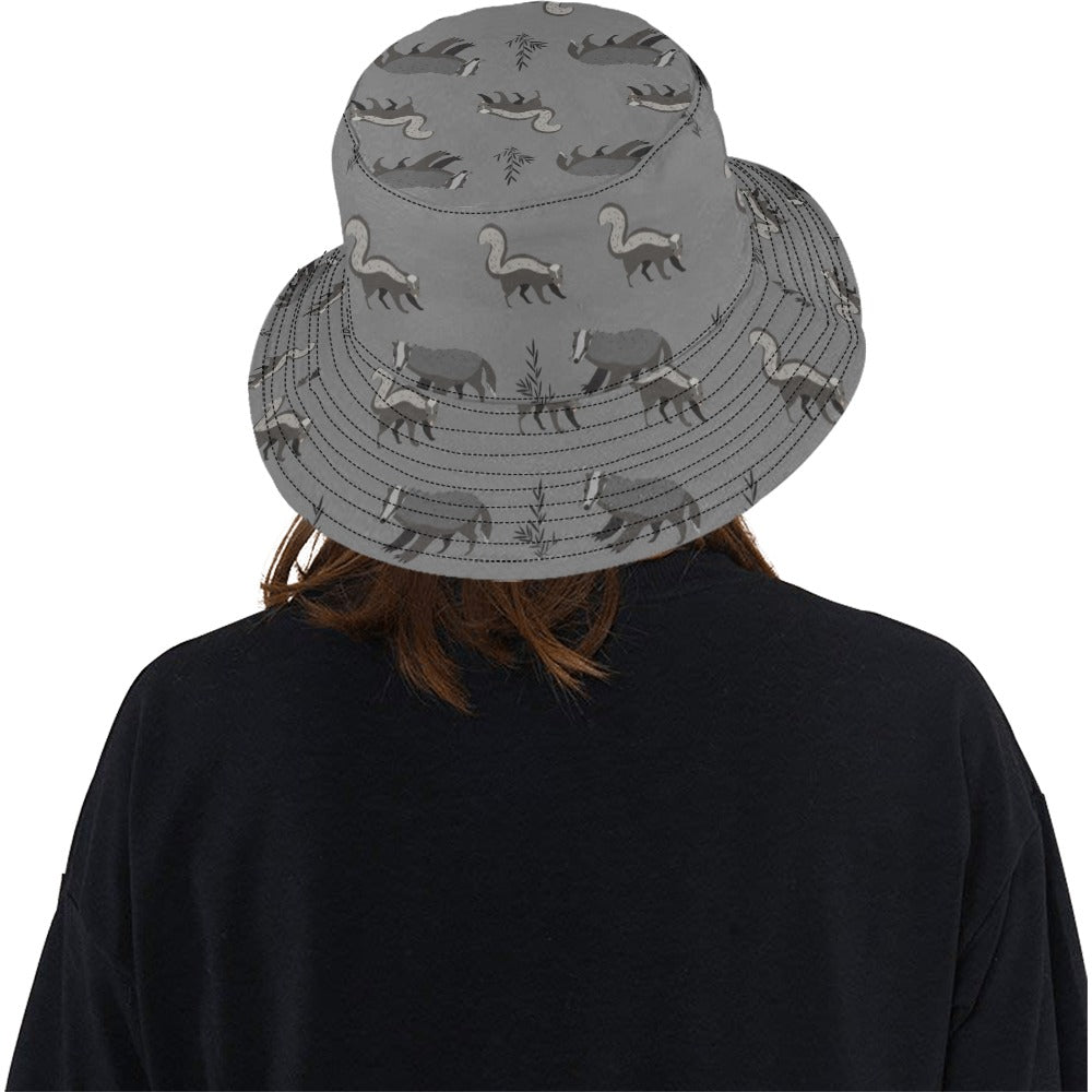 Skunk Print Design LKS301 Unisex Bucket Hat