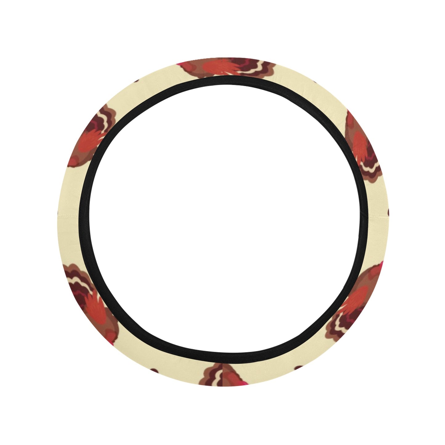Thanksgiving Print Design LKS3010 Steering Wheel Cover with Elastic Edge