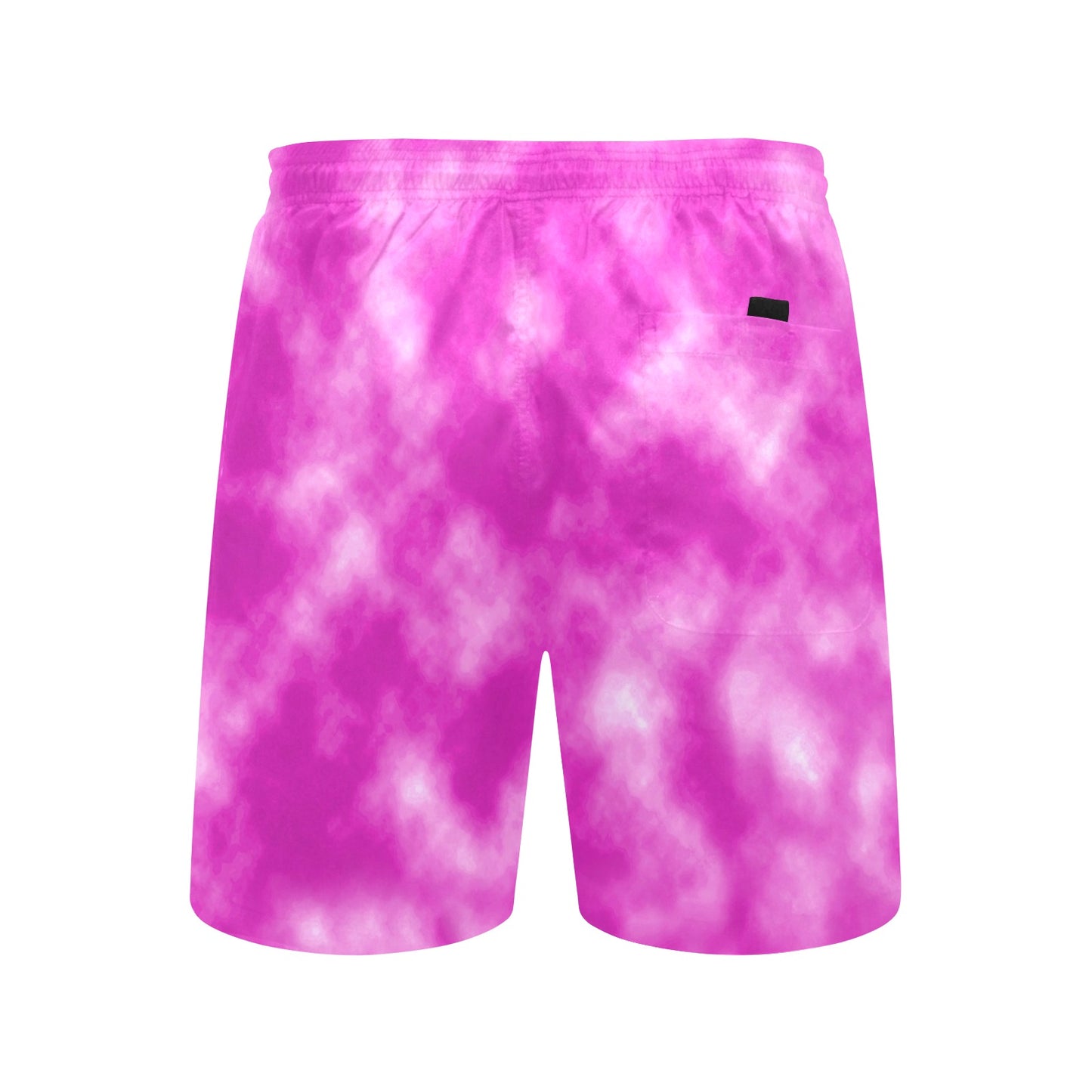 Tie Dye Pink Design Print Men's Swim Trunks Beach Shorts