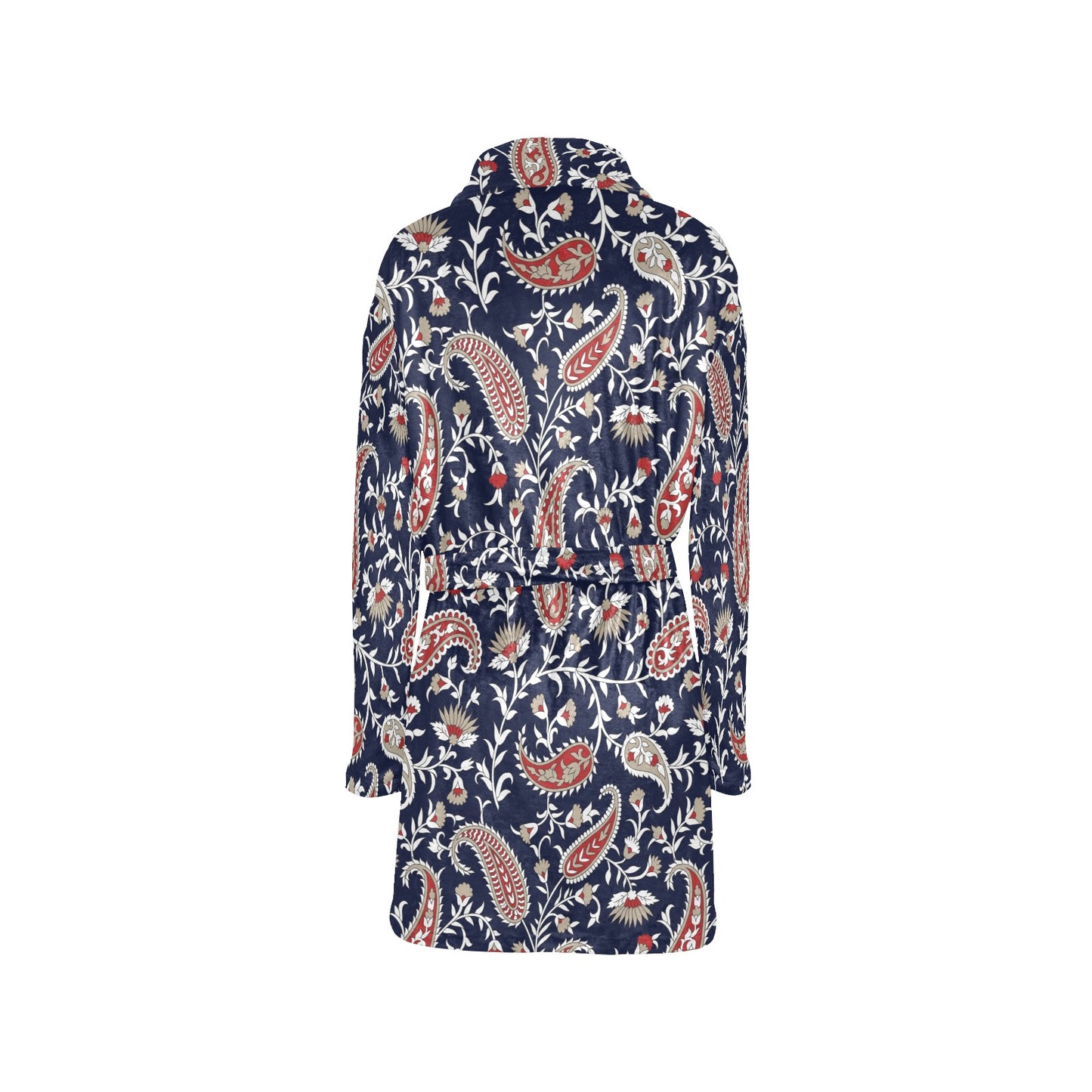 Paisley Pattern Print Design A05 Women's Fleece Robe
