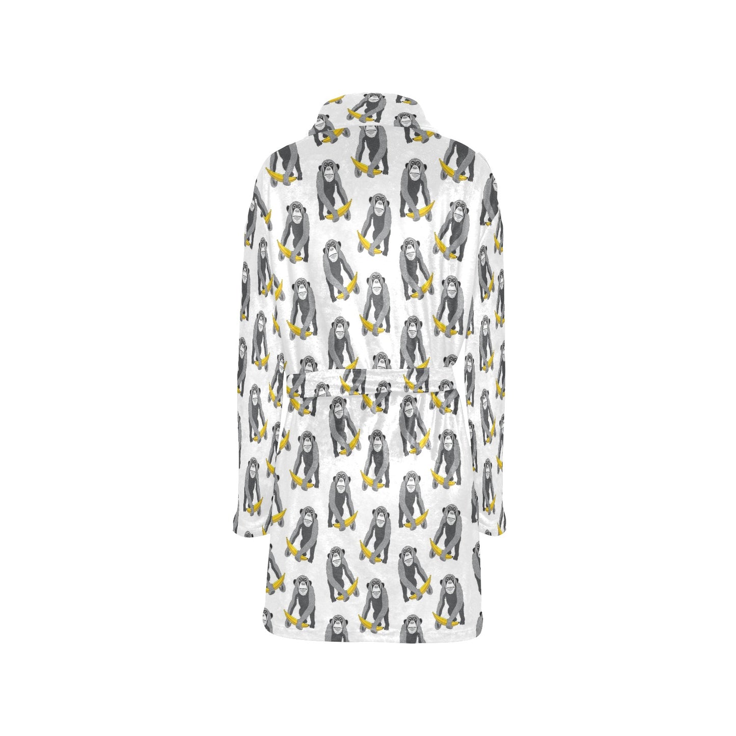 Chimpanzee Pattern Print Design 05 Women's Fleece Robe