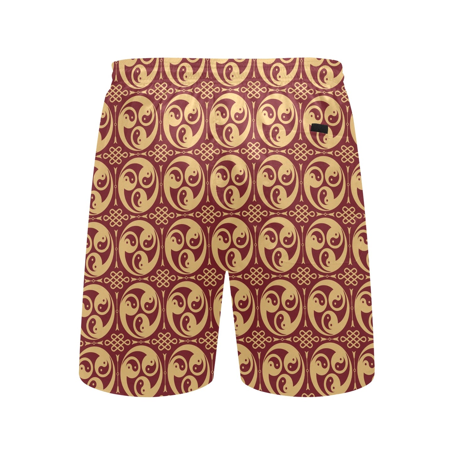 Yin Yang Style Pattern Design Print Men's Swim Trunks Beach Shorts