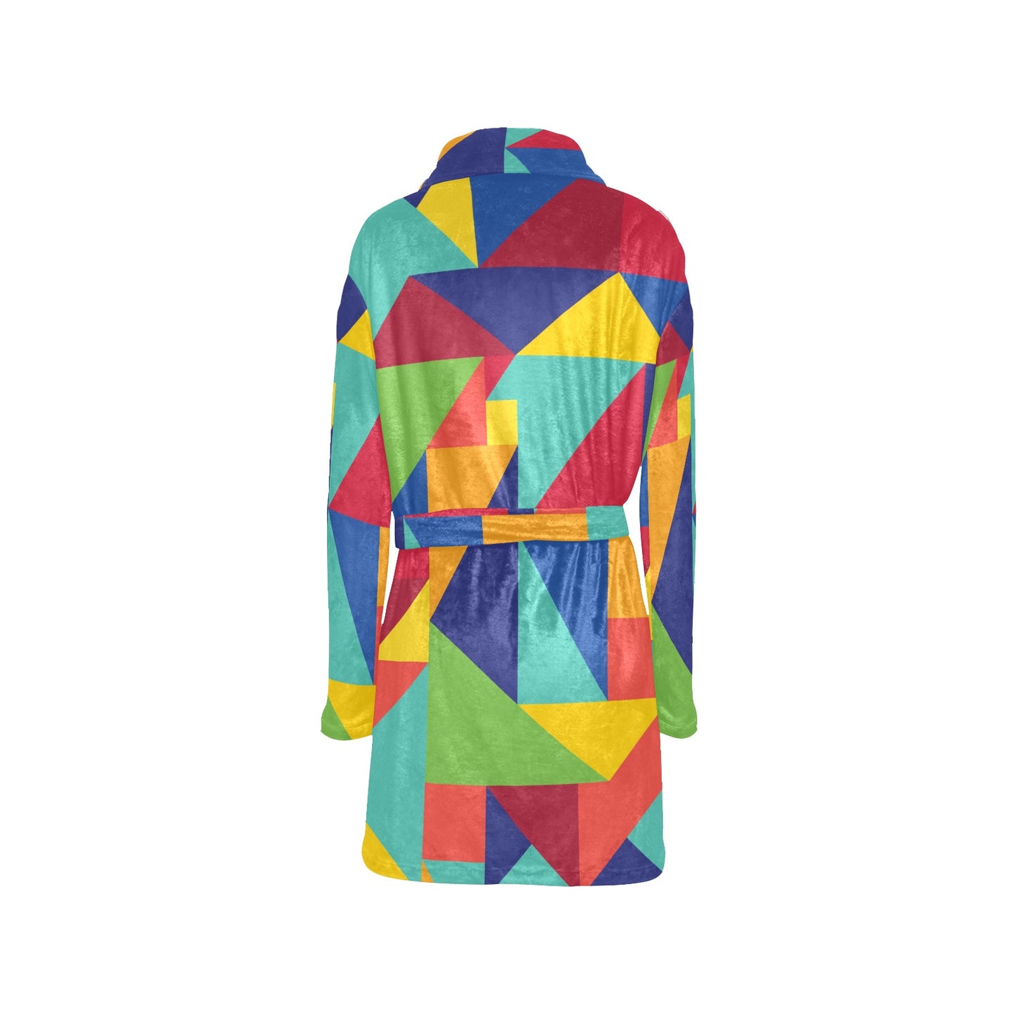 Mosaic Pattern Print Design 01 Women's Fleece Robe