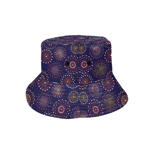 Firework Flower Style Print Design LKS302 Unisex Bucket Hat
