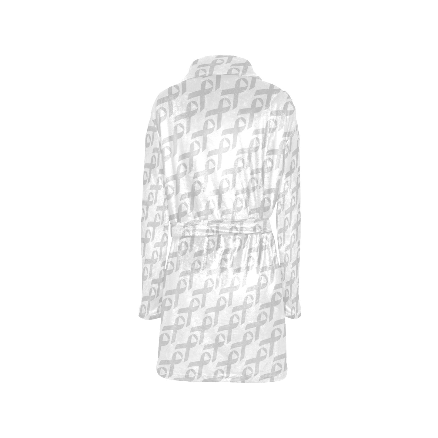 Brain cancer Pattern Print Design 02 Women's Fleece Robe