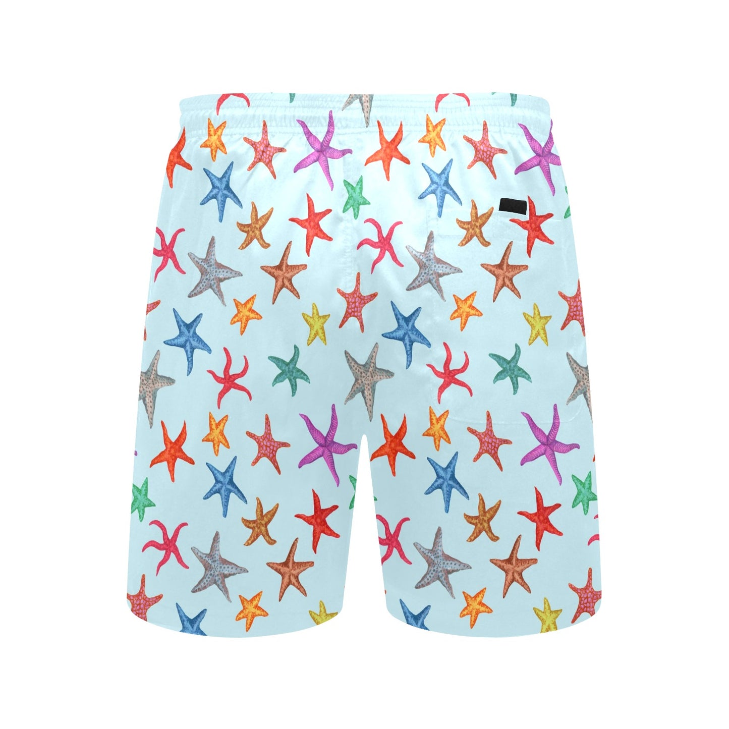 Starfish Print Design LKS402 Men's Swim Trunks Beach Shorts