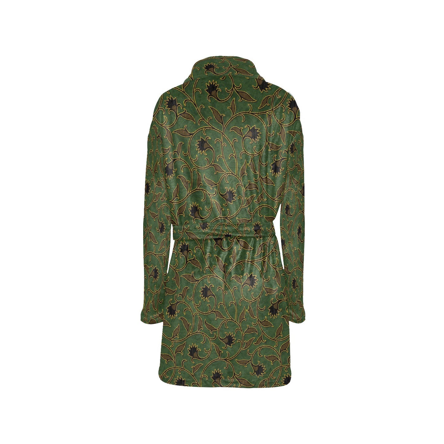 Brocade Pattern Print Design 02 Women's Fleece Robe