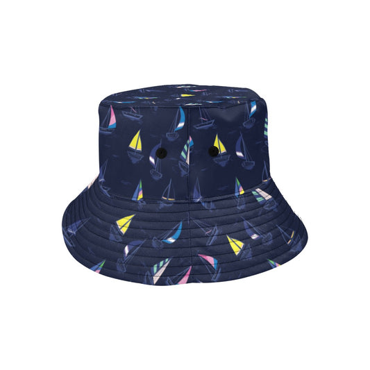Sailboat Print Design LKS305 Unisex Bucket Hat
