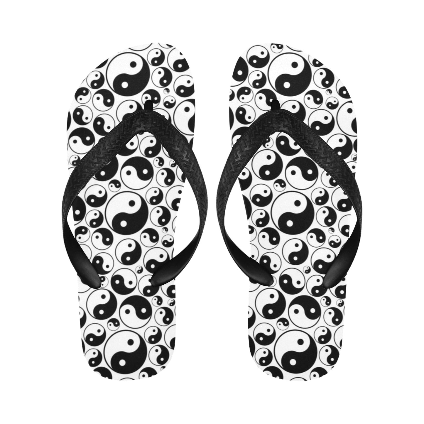 Yin Yang Print Design LKS302 Flip Flops
