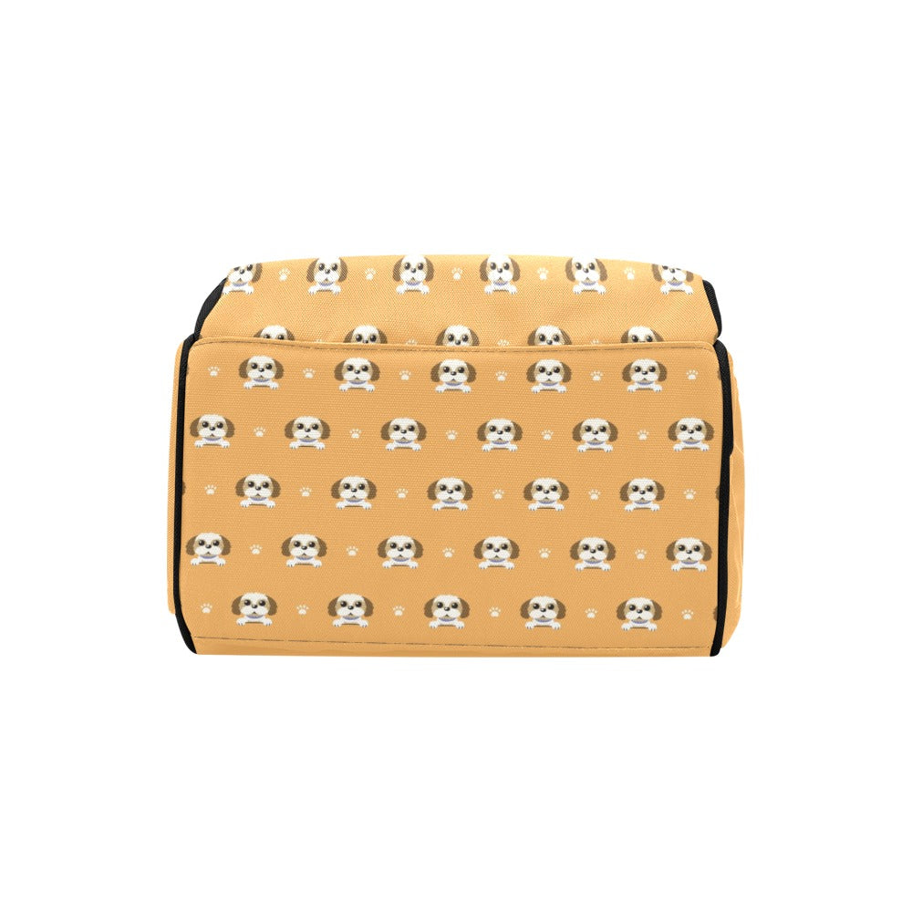 Shih Tzu Print Design LKS303 Diaper Bag Backpack