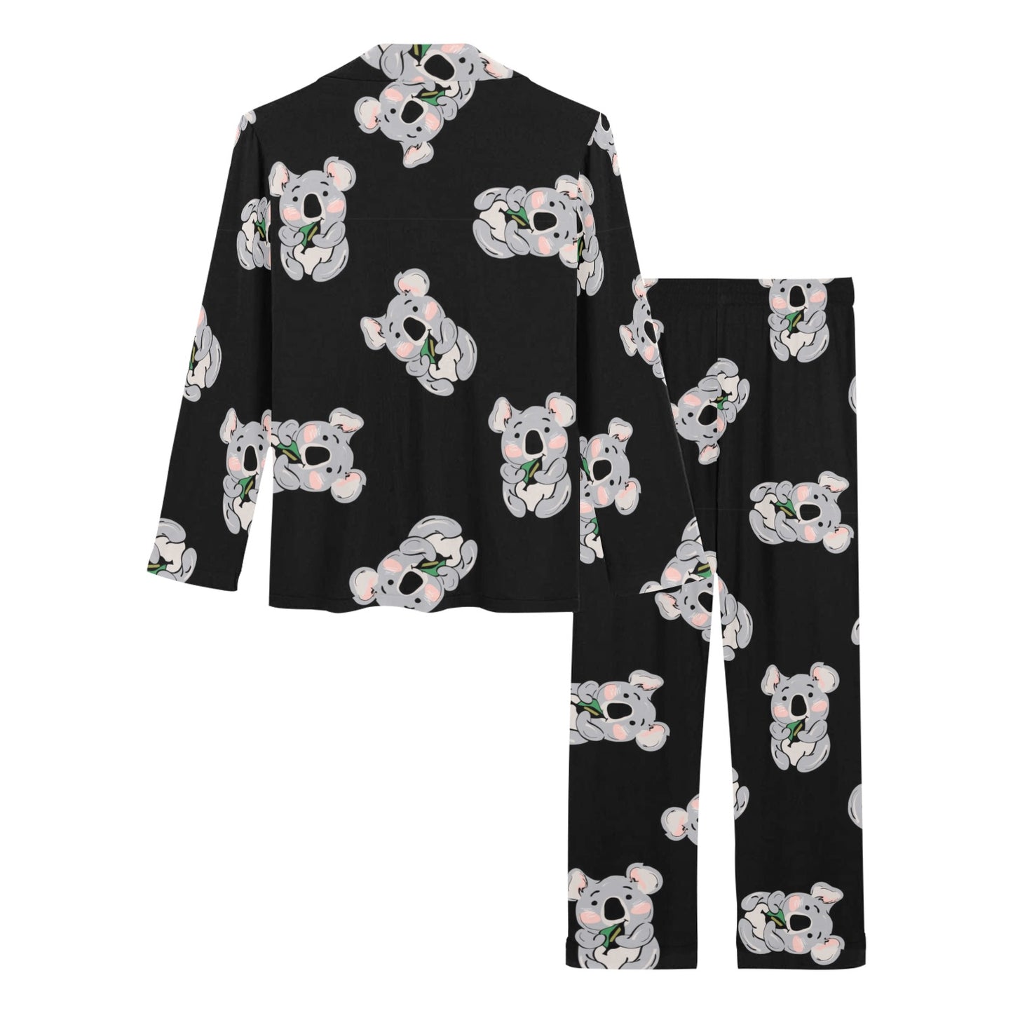 Koala Pattern Print Design 05 Women's Long Pajama Set
