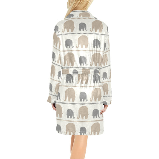 Elephant Cute Women's Fleece Robe